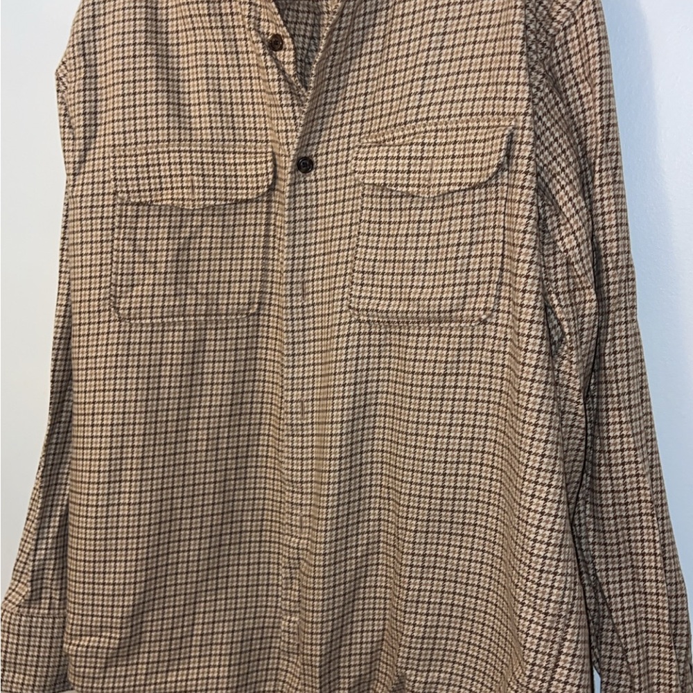 Banana Republic Men's Brown Checkered Shirt Jacket